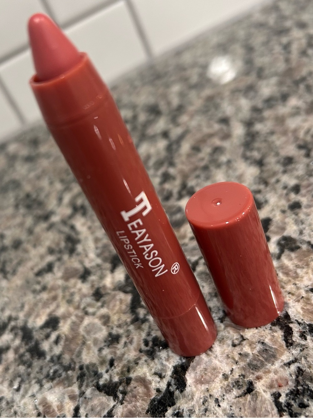 Teayson Lipstick in Warm Terracotta Red